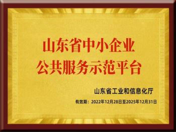 中小企业公共服务示范平台资质